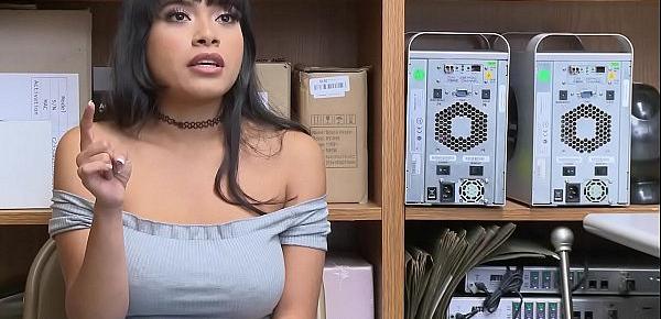  Huge tits latina shop employee teen caught stealing